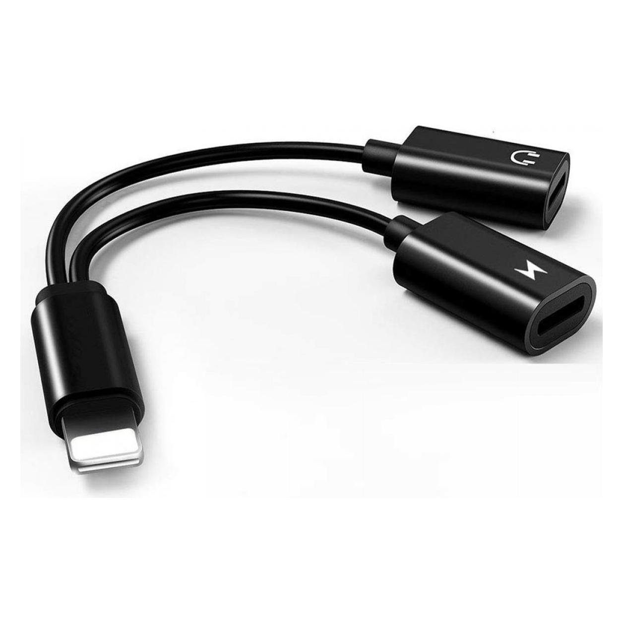PowerGuard Lightning Adapter Audio Headphone and Charge iPhone Splitter Kabel (00024021)