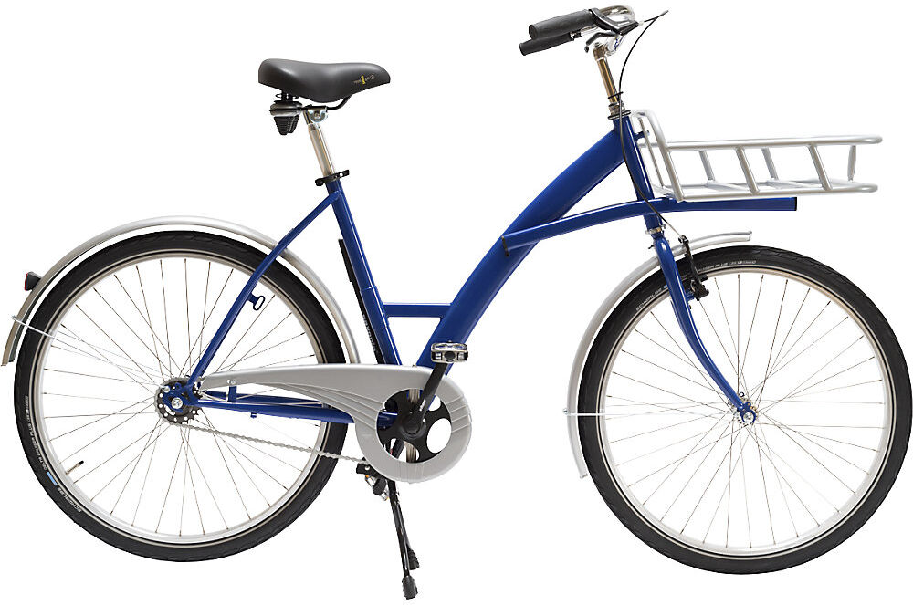 kaiserkraft Betriebsfahrrad BASIC, Stahl, Traglast 140 kg, blau