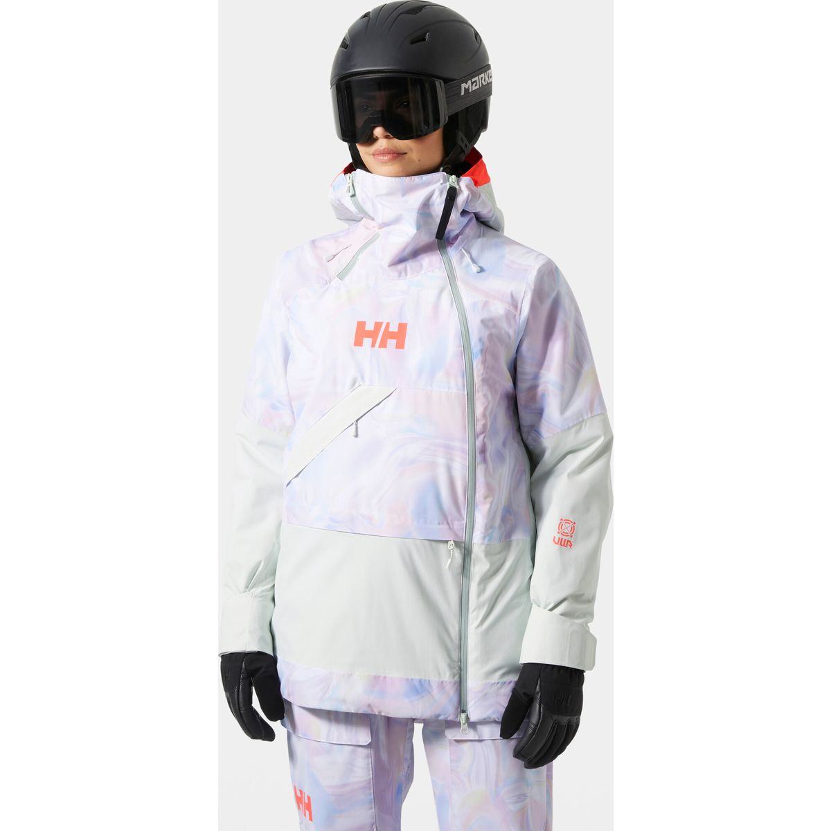 Helly Hansen W Powchaser Asym Jacket reflections aop (687) S 66000_687-S