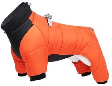 Uplifted Goods Outdoor Storm Dog Jacket With Reflective Design orange l
