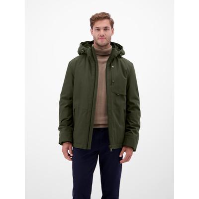 Outdoorjacke LERROS "Herren Blouson in Stukturoptik", Herren, Gr. S, grün (original olive), 100% Polyester, Jacken Outdoorjacke