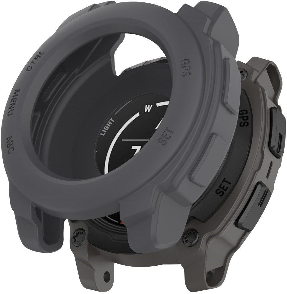 INCOVER Garmin Instinct E (40mm) - Bumper Silikone Cover - Grå
