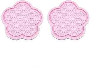 Inspired Living BloomGuard Flower Silicone Car Cup Holder Coasters (2 Pack) pink 2pcs