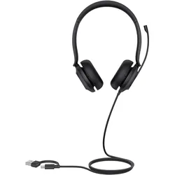 Yealink UH35 Dual - Headset - on-ear (Kabelgebunden, USB-A, USB-C), Office Headset, Schwarz