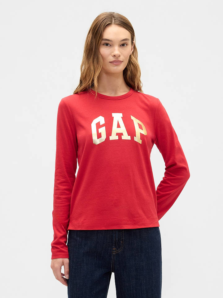 GAP Longsleeve in Rot - M