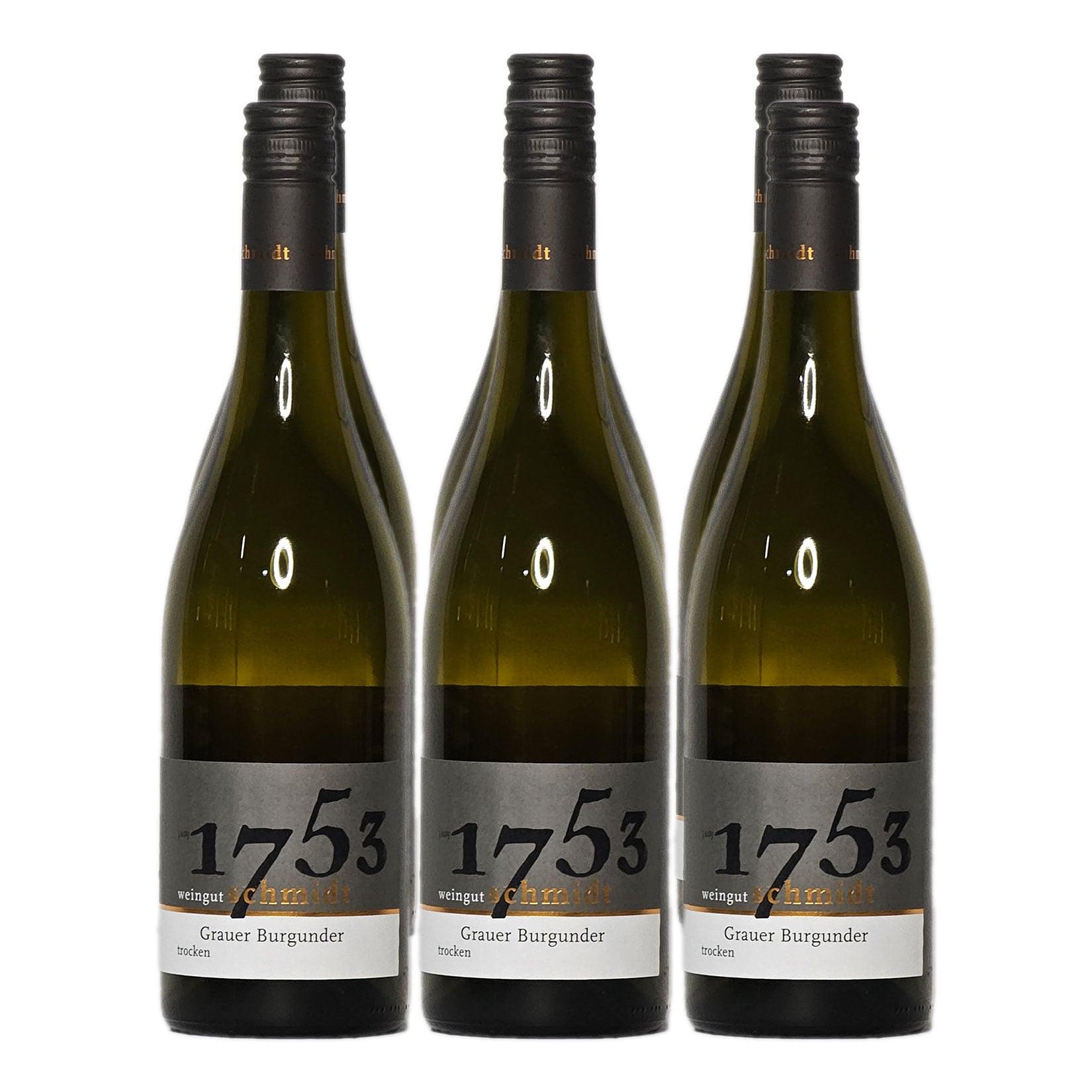 Weingut Schmidt Grauer Burgunder trocken 13,5 % vol 6 x 0,75 Liter (2025er)