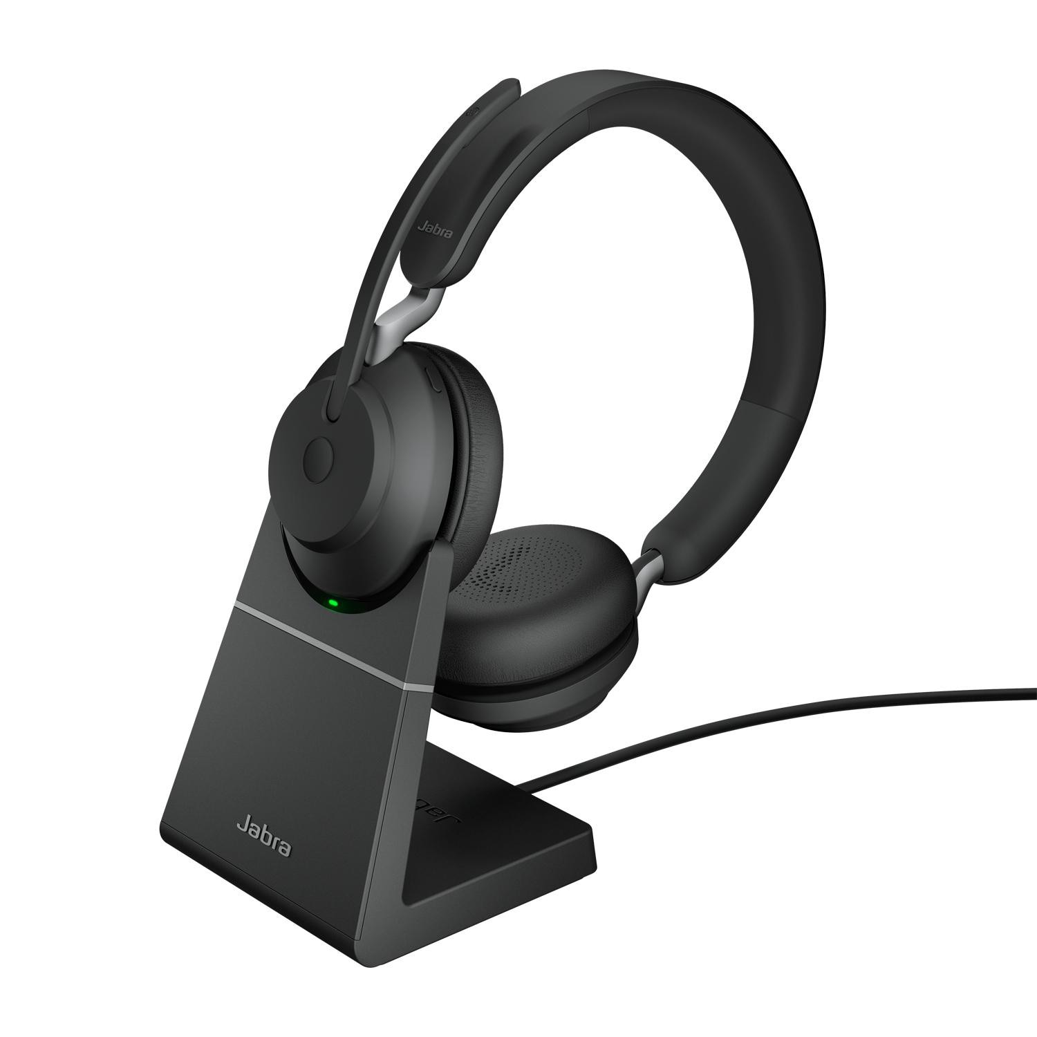 Jabra Evolve 2 65 Stereo Headset, UC-Version, Bluetooth, USB-A Adapter, inkl. Ladestation 26599-989-989