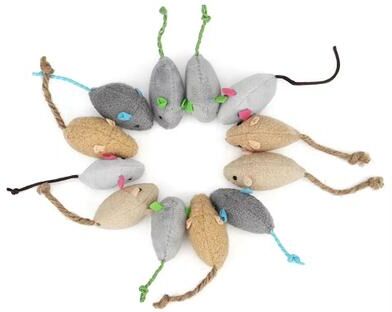 Inspire Essentials PurrHunt Catnip Mouse Toy Set random A 5pcs