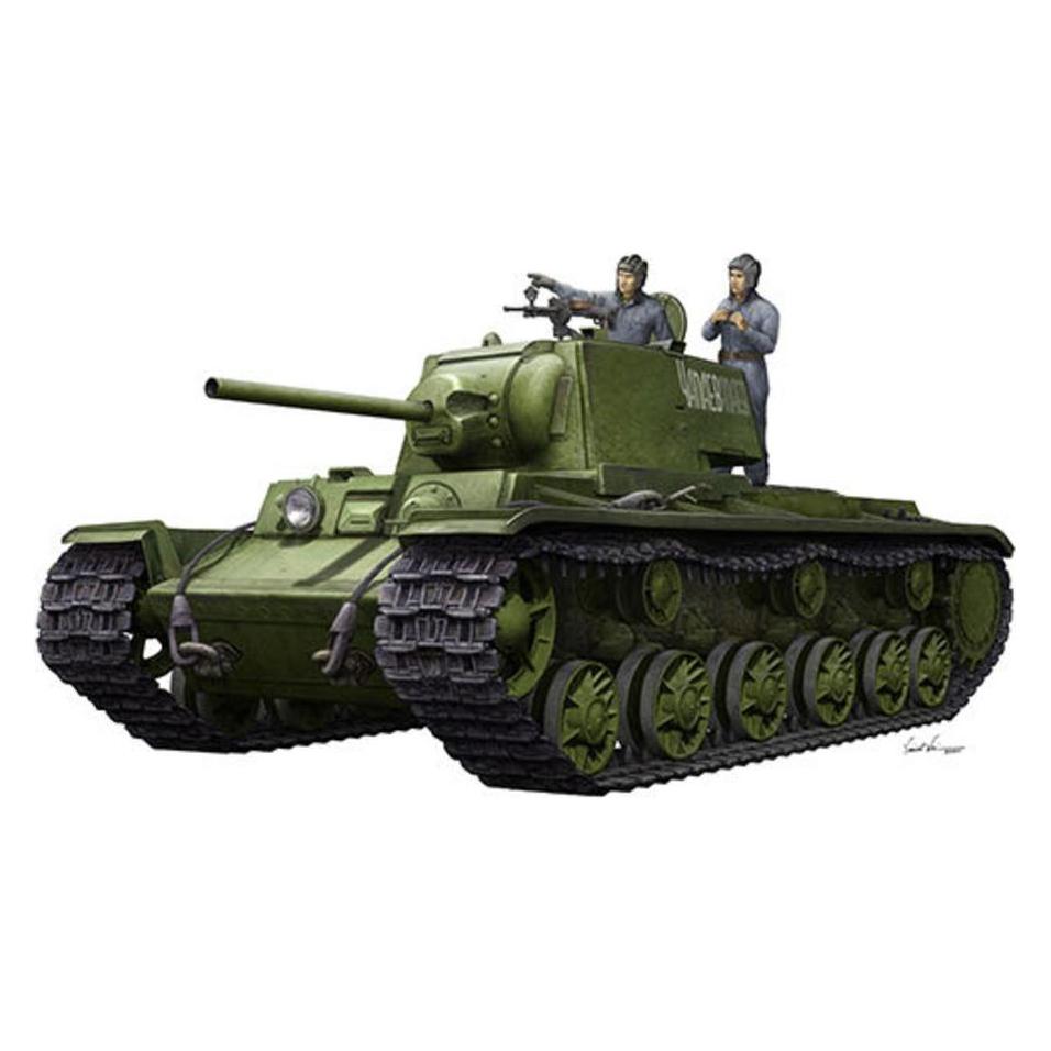 Trumpeter KV-1 1942 Simplified Turret Tank w/Tank Crew (09597)