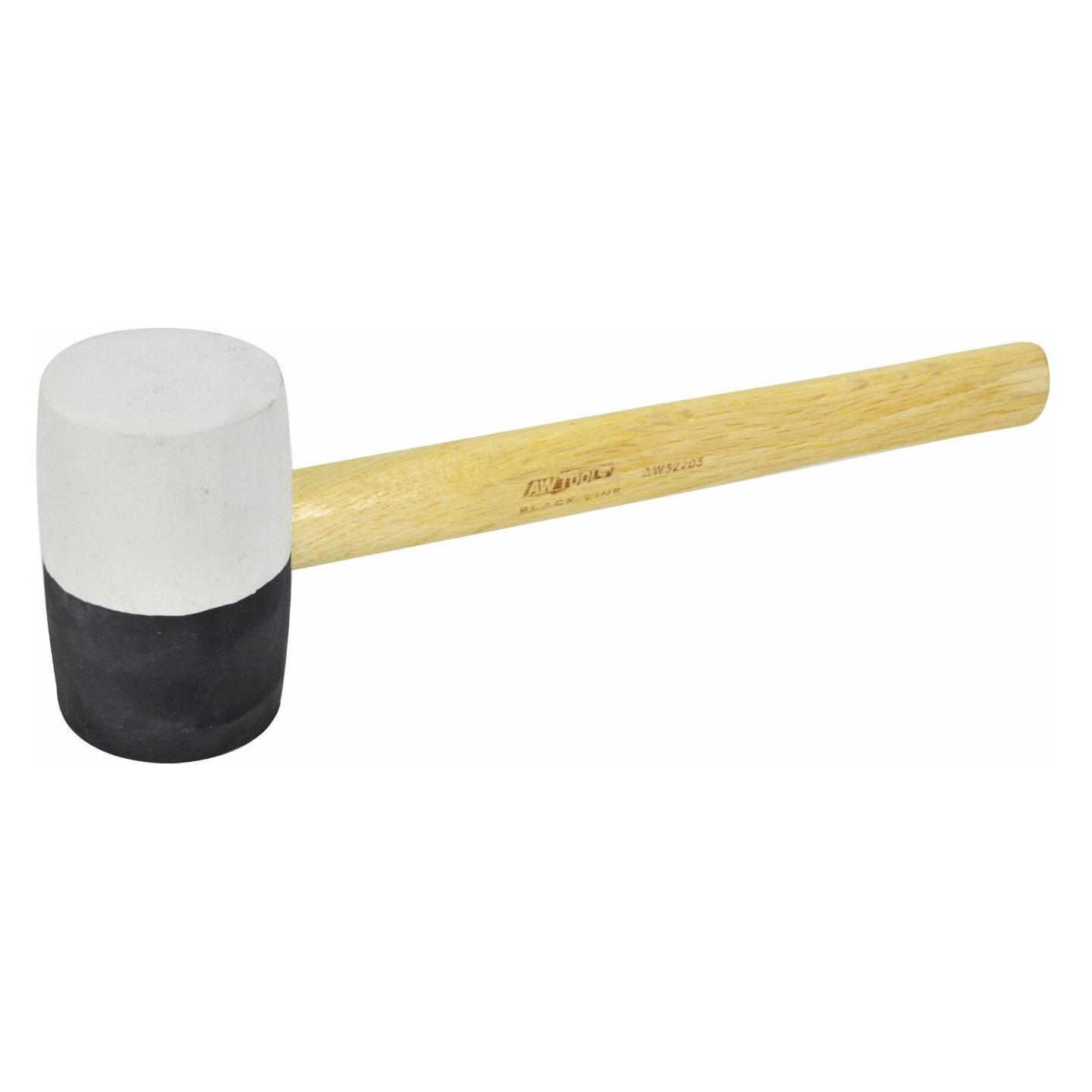 Awtools Gummi -Hammer FI = 44 mm, 259 mm, 230 g Welle Holz schwarzer Linie (230 g) (35616592)