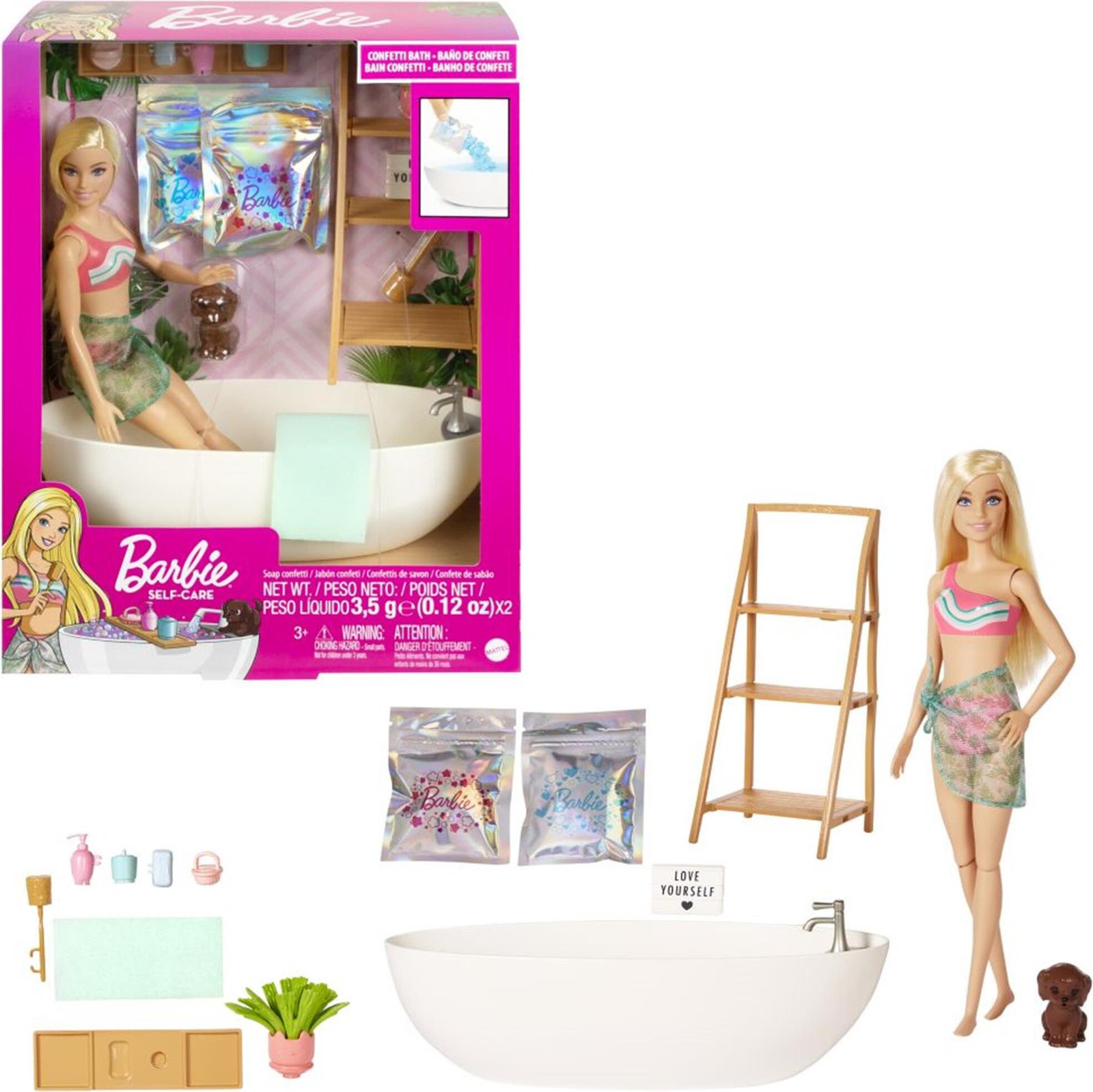 Mattel Barbiepop met relaxerende badaccessoires