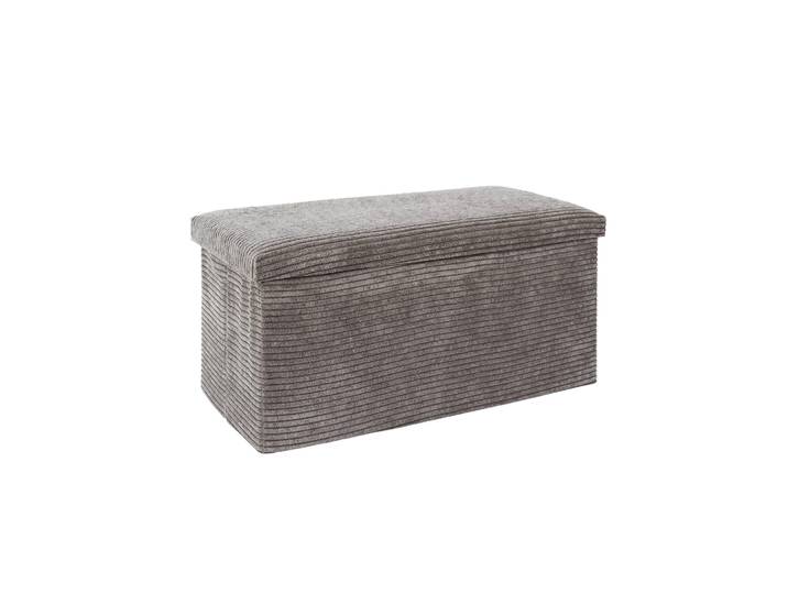 Banc-coffre pliable uni côtelé - Blancheporte