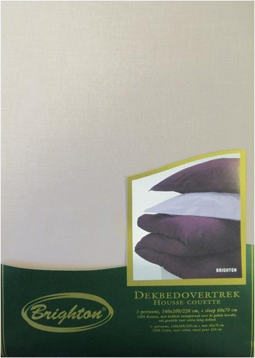 Brighton Uni Dekbedovertrek Eenpersoons Oud Rose 140x200 cm