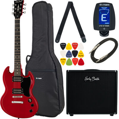 Harley Benton DC-200CH DNAFX AmP20 Set Cherry Hochglanz
