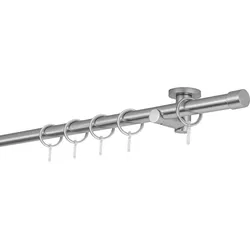 20mm,1-läufig,Rohr,Deckenträger urban,Endstück cap Farbe: Edelstahl-Optik, Größe: 100cm