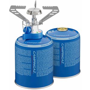 Campingaz Gaskocher 2232192, Camping Connect CV, Set, 1 flammig, für Gaskartusche, inkl. 2 Gaskartuschen