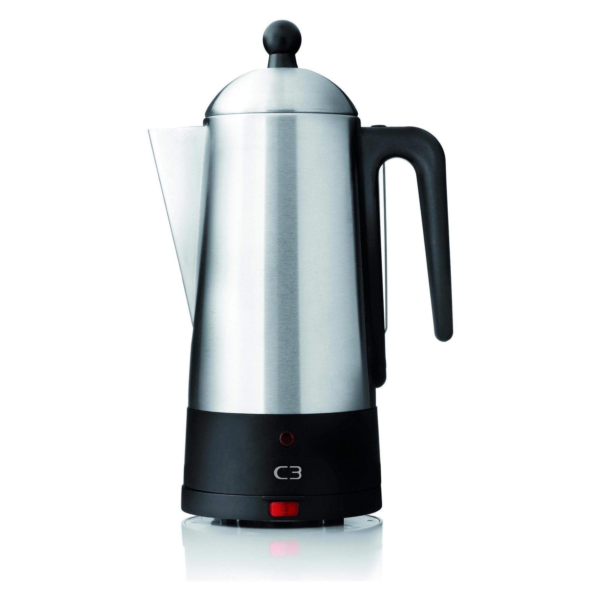 C3 Basic Perkolator 10 Tassen, Edelstahl (1.50 l) (30-32000ECO)