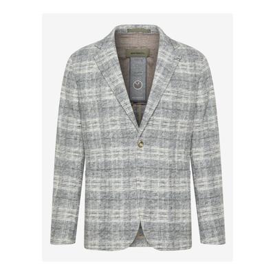 Sakko BENVENUTO. "BENVENUTO. Sakko", Herren, Gr. 27, grau, Casual, regular fit, V-Ausschnitt, Sakkos Sakko, zeitgemäße Silhouette
