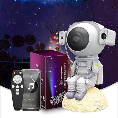 Neues Mini-Astronauten-Himmellicht, buntes Projektionslicht, voller Himmel, Sternatmosphäre, Nachtlicht, USB-Stromversorgung