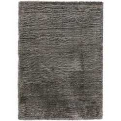 benuta Pop Hochflor Shaggyteppich Ricky Anthrazit 200x290 cm - Hochflor Teppich für Wohnzimmer