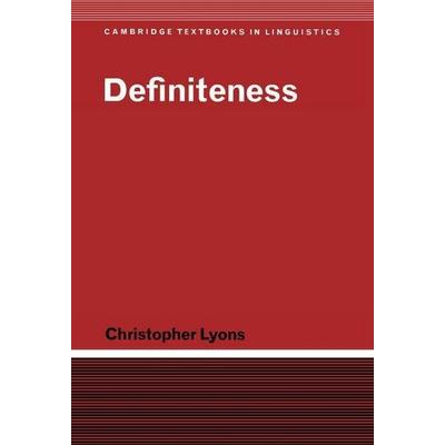 Definiteness, Gebundene Ausgabe von Christopher Lyons, Cambridge University Press, 978-0-521-36282-5