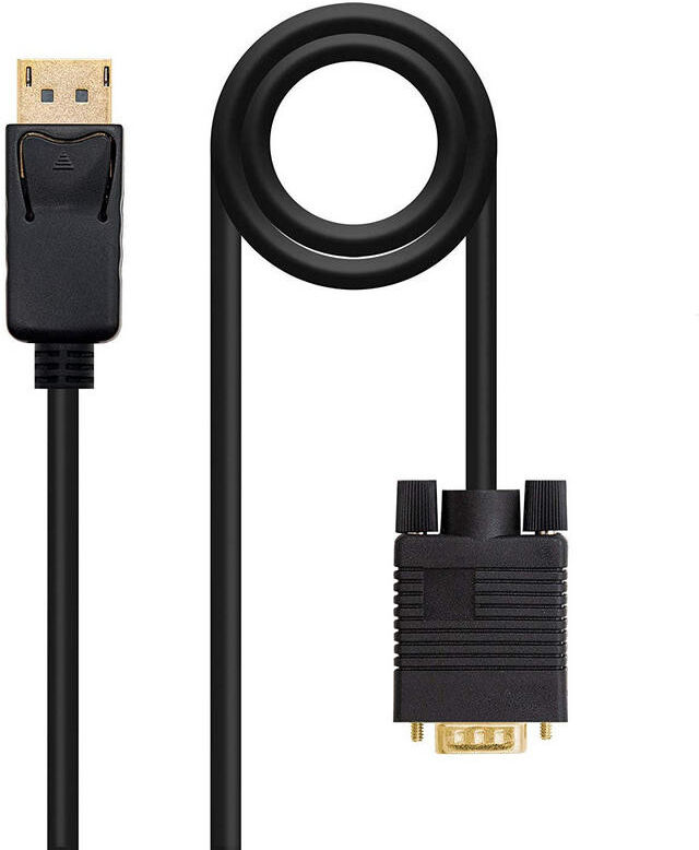 Nanocable Conversor Displayport a VGA 2M M/M Negro
