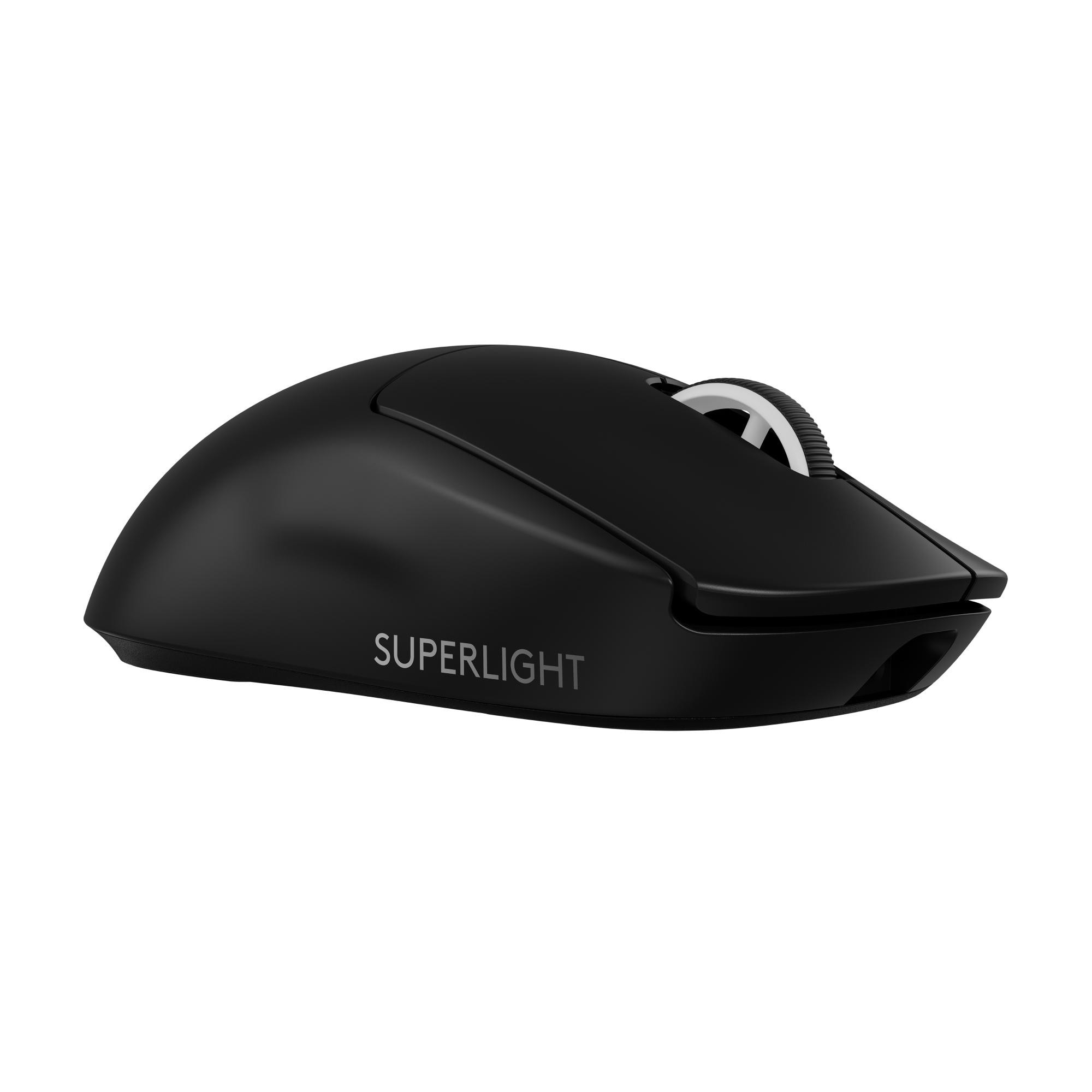 Logitech Gaming Logitech PRO X Superlight 2 Schwarz Gaming Maus, Kabellose LIGHTSPEED Technologie, Hero 2 Sensor, 44.000 DPI, 8000Hz 910-006630