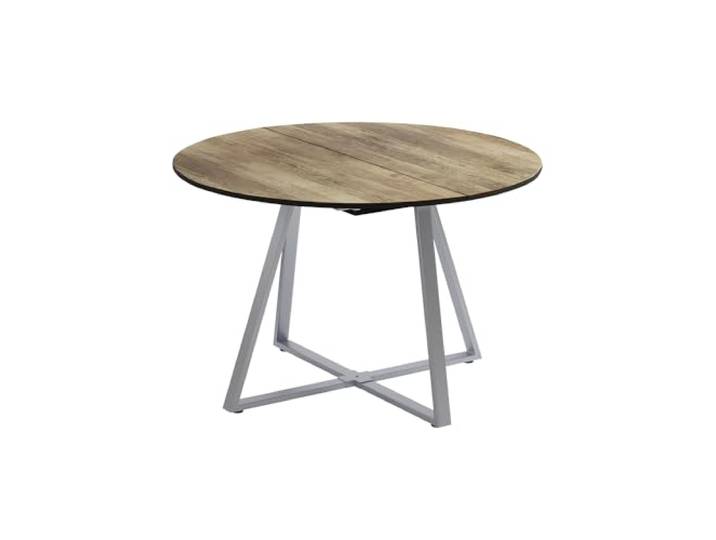 Vicco Esstisch Loyd, Eiche rustikal/Grau, 120-160 x 120 cm ausziehbar, mit Auszugsfunktion für flexible Tischgrößenanpassung