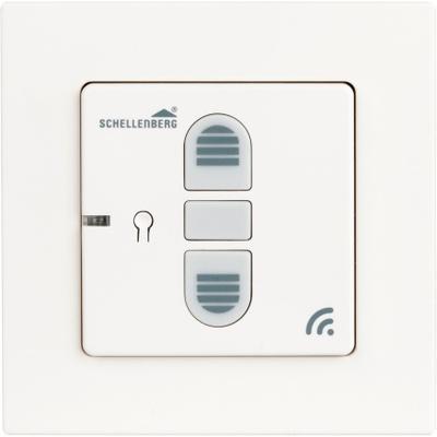 Rollladen-Funksteuerung SCHELLENBERG "Unterputz, Smart Home Funk-Rollladenschalter", weiß, B:8cm H:8cm, Kunststoff, Funksteuerungsmodule, zur Funk-Nachrüstung für mechanische Antriebe, weiß