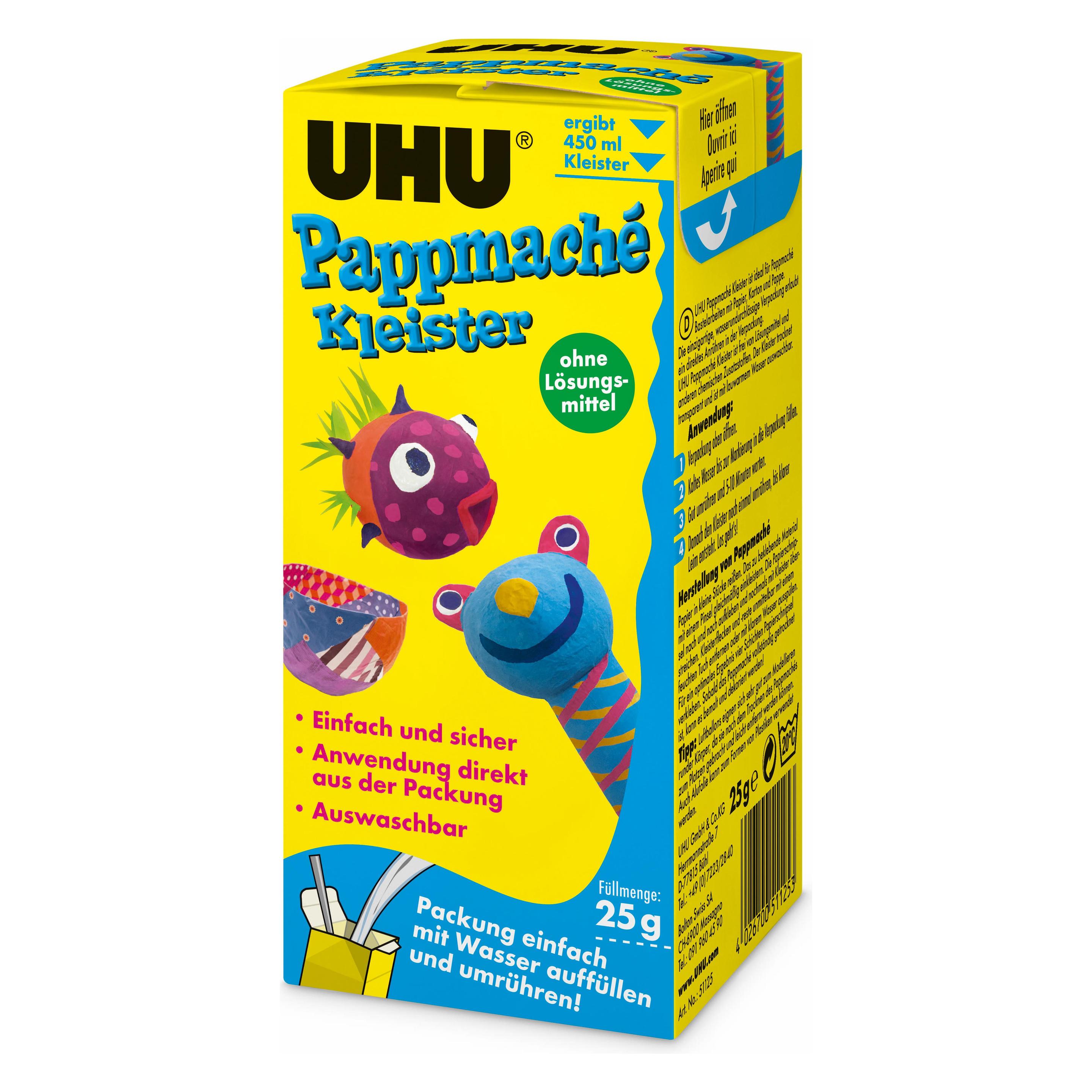 UHU Pappmaché Kleister (25 g, 450 ml) (945719)