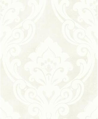 Seabrook Designs Vogue Damask Unpasted Wallpaper