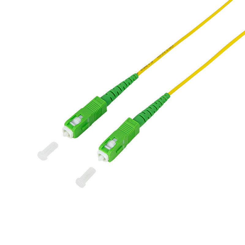 LogiLink Professioneel FPSSC10 Glasvezel Patchkabel, 2x SC-Simplex, OS2, 10 meter, Geel