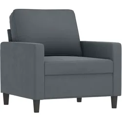 vidaXL Sessel Dunkelgrau 60 cm Samt