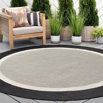 Alise Rugs Exo Coastal Border Indoor/Outdoor Area Rug