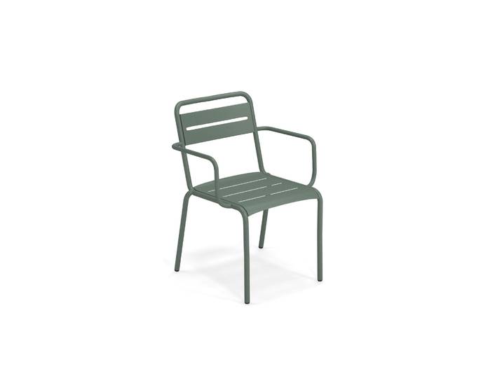 4er Set Emu Star Gartensessel Stapelbar Stahl