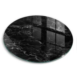 GLASPLATTE Ø 40 cm Eleganter Marmor