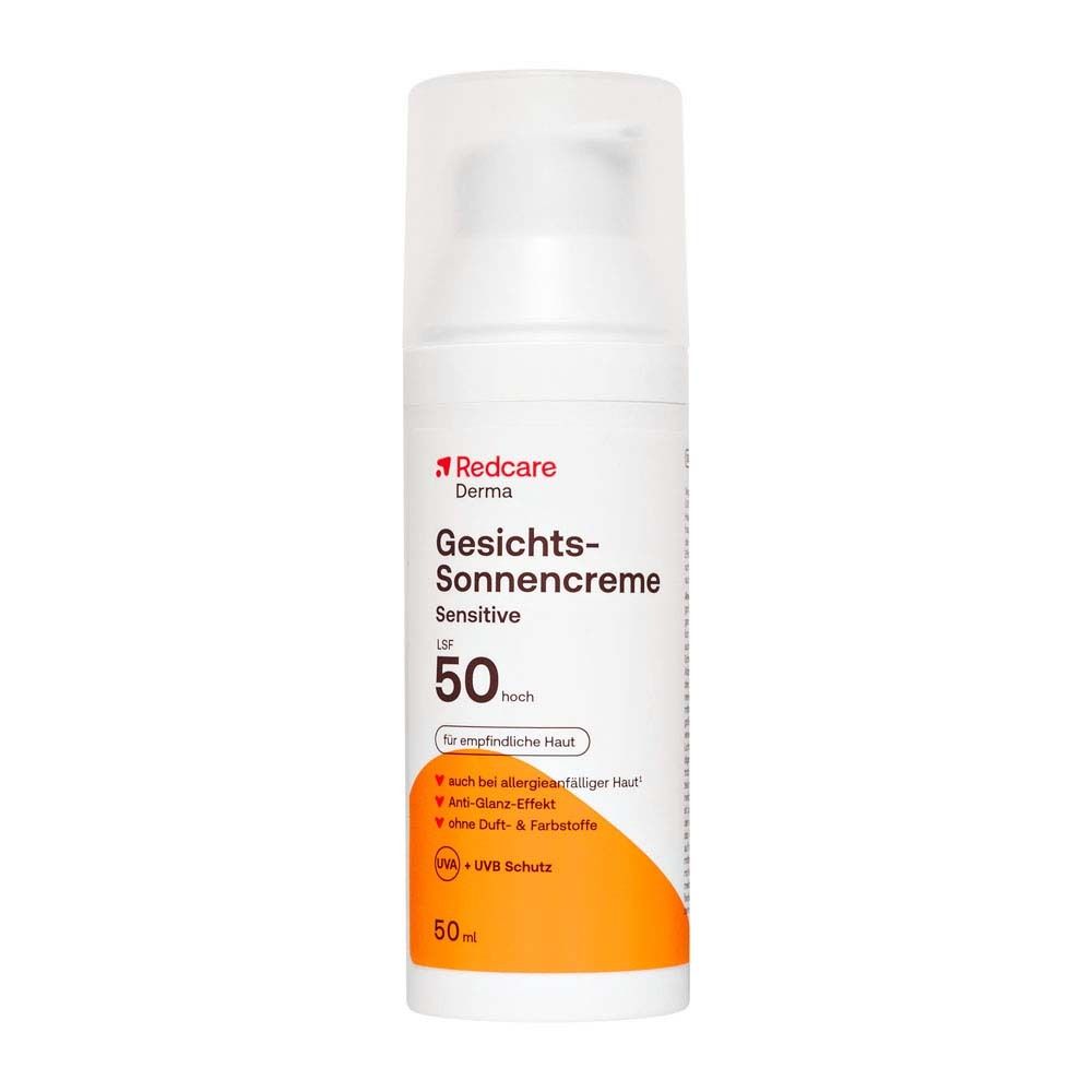 Redcare Gesichts-Sonnencreme sensitive LSF 50 ml Sonnenschutzcreme