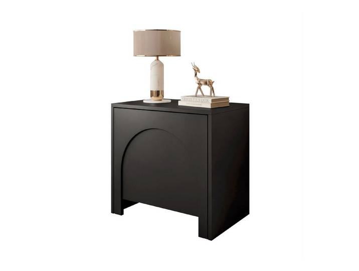 Lookway Nachttisch ARIADNA mit Tür – Minimalistisches Design fürs Schlafzimmer (1x Nachttisch), 54x51x35 cm