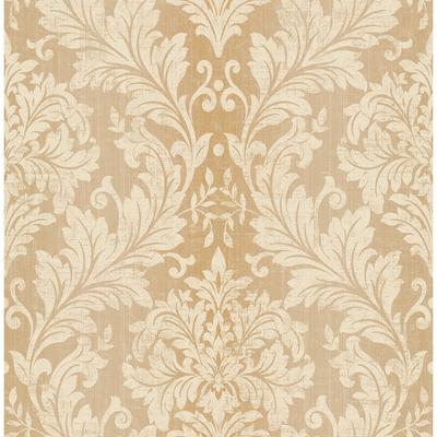 Seabrook Designs Alexia Damask Unpasted Wallpaper