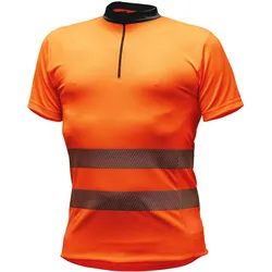 Funktionsshirt "ZIPP-NECK" - L - leuchtorange
