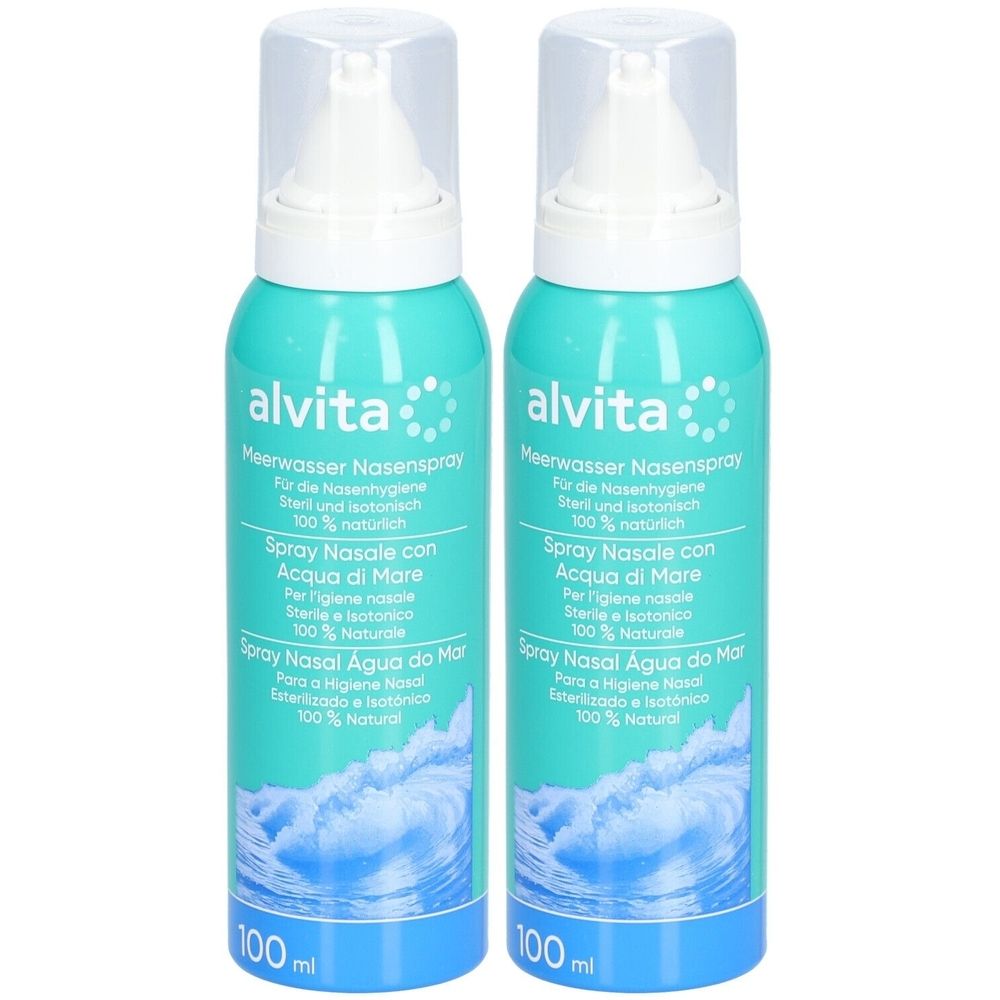 Alvita Meerwasser Nasenspray 2x 2x100 ml Spray