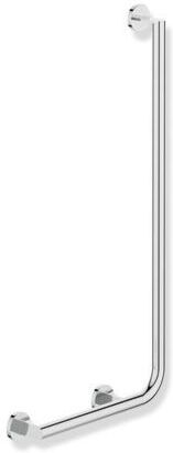 Hewi System 900 Winkelgriff 900.22.10740 Edelstahl verchromt, 900 x 400 mm, Ausführung links