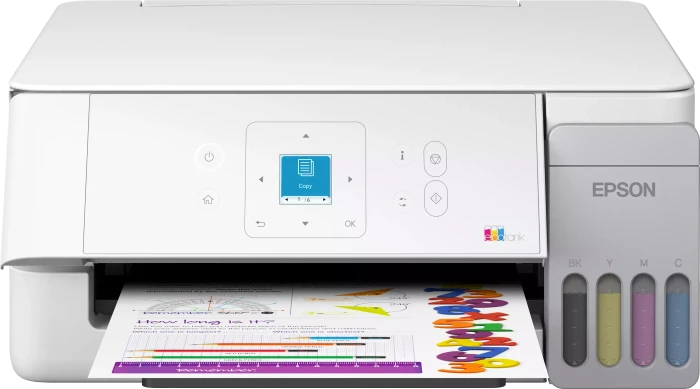 EPSON EcoTank ET-2926 3 in 1 Tintenstrahl-Multifunktionsdrucker weiß