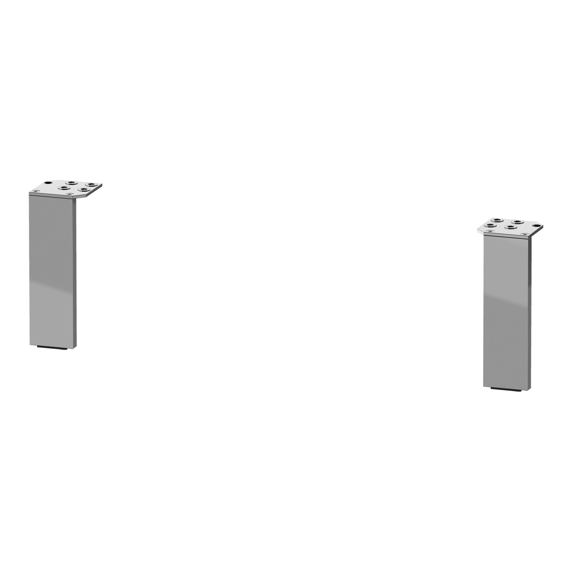 Duravit Sockelfuß 15,2x4,4x1cm, chrom, 2 Stück (UV999300000)