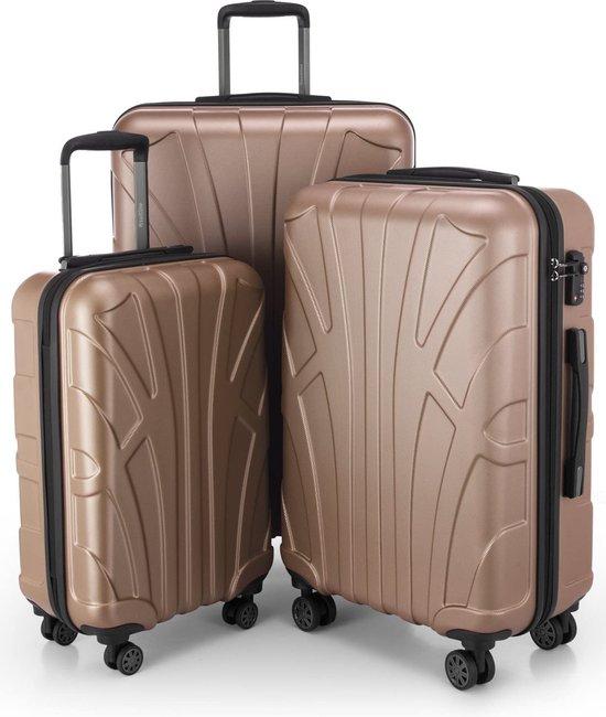 Famanu Reisekoffer Robust - Leichtgewicht - 55 x 35 x 20 cm - Schwarz