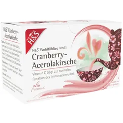 H&S Cranberry-acerolakirsche mit Vitamin 20X2,8 g