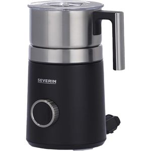 Severin Milchaufschäumer Spuma 700 Plus, SM 3587, elektrisch, Induktion, mit 13 Programmen, aus Edelstahl, schwarz, 700 ml