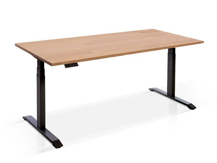 OFFICE ONE Massiv, elektrisch höhenverstellbarer Schreibtisch