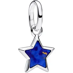 Pandora 794613C01 Mini Charm-Anhänger Silber Blauer Stern