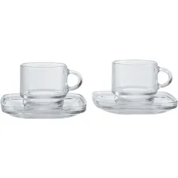 Espresso-Set AMERICANO (BHT 12x11x11 cm) - transparent - BHT 12x11x11 cm